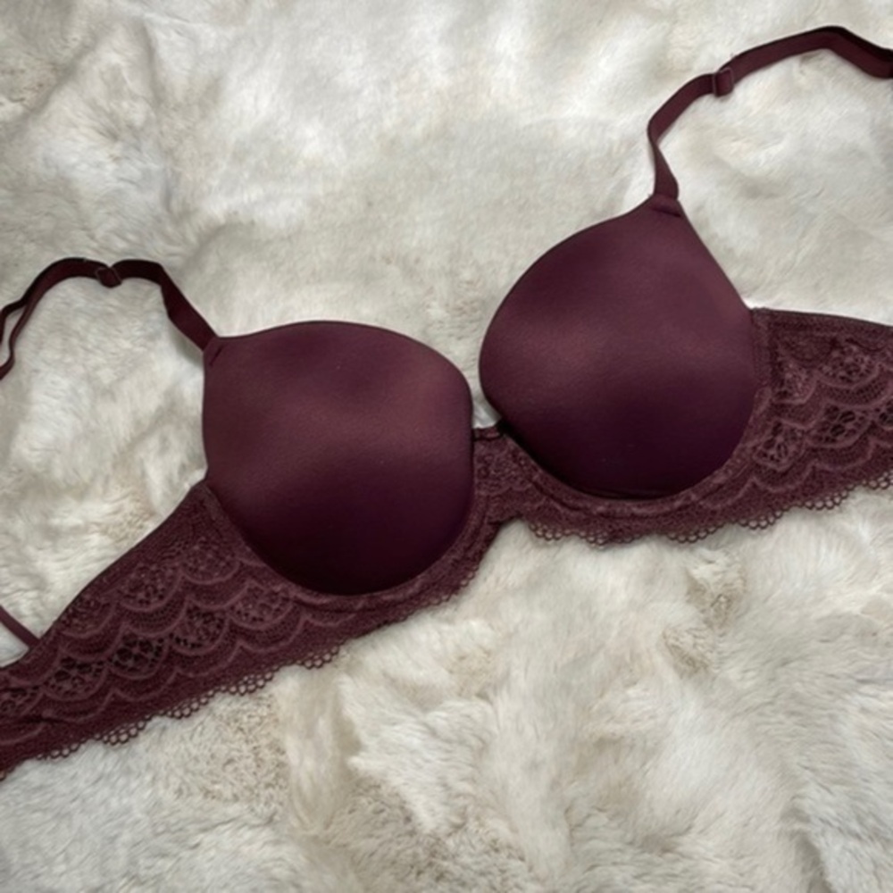 Auden bra 34C gorgeous burgundy bra